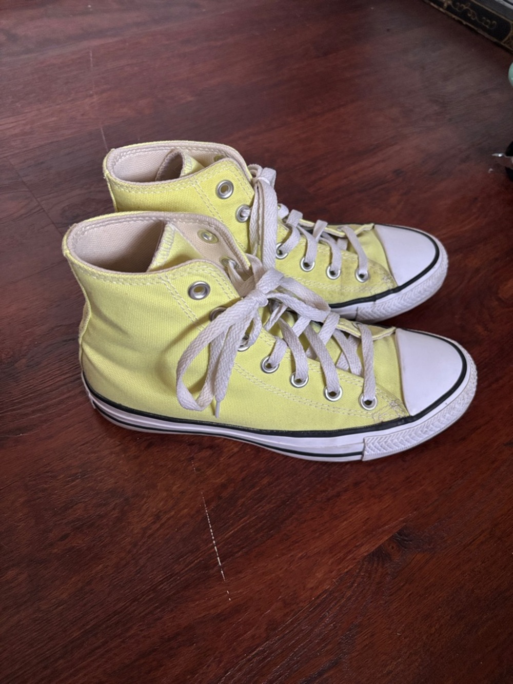Converse Yellow High-Top Canvas Sneakers - Picture 2 of 6